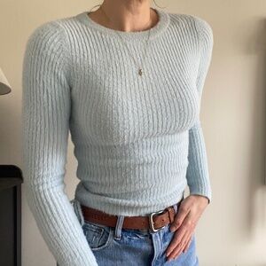 Princess Polly baby blue sweater